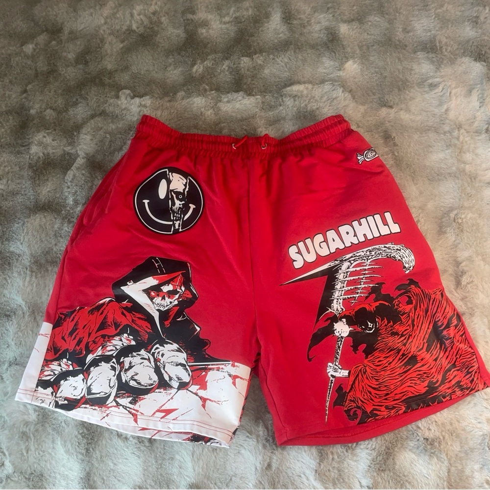 Sugarhill Red Graphic Men's Shorts
